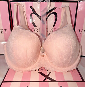 Victorias Secret Bra Body By Victoria Demi Pale Pink 34DD
